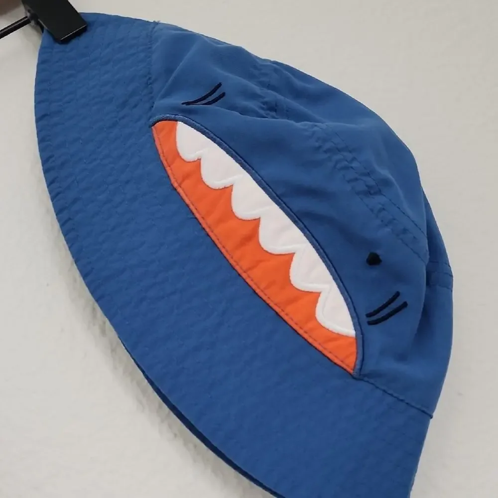 CARTER'S Summer Sun Swim Toddler Hats 12 - 18 Months Old Blue & Striped
